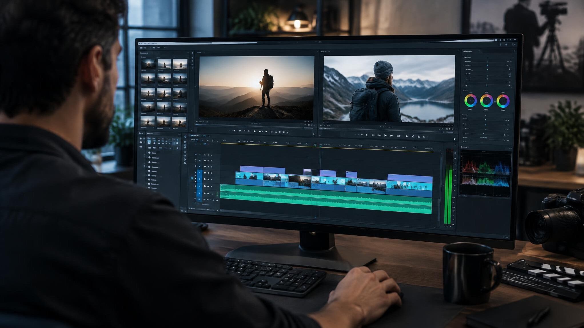 video editing software interface