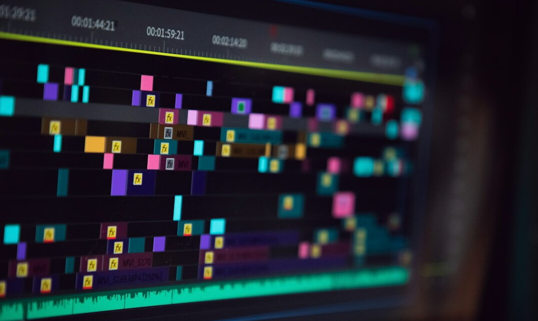 video editing software interface