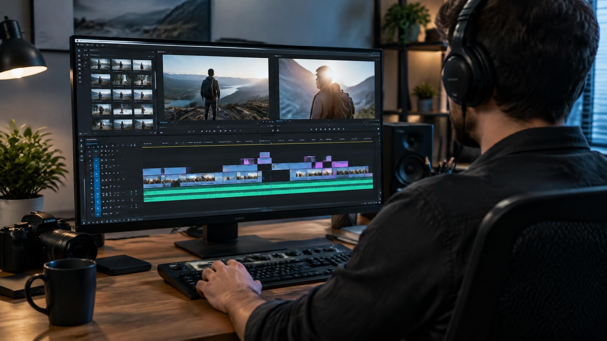 video editing software interface