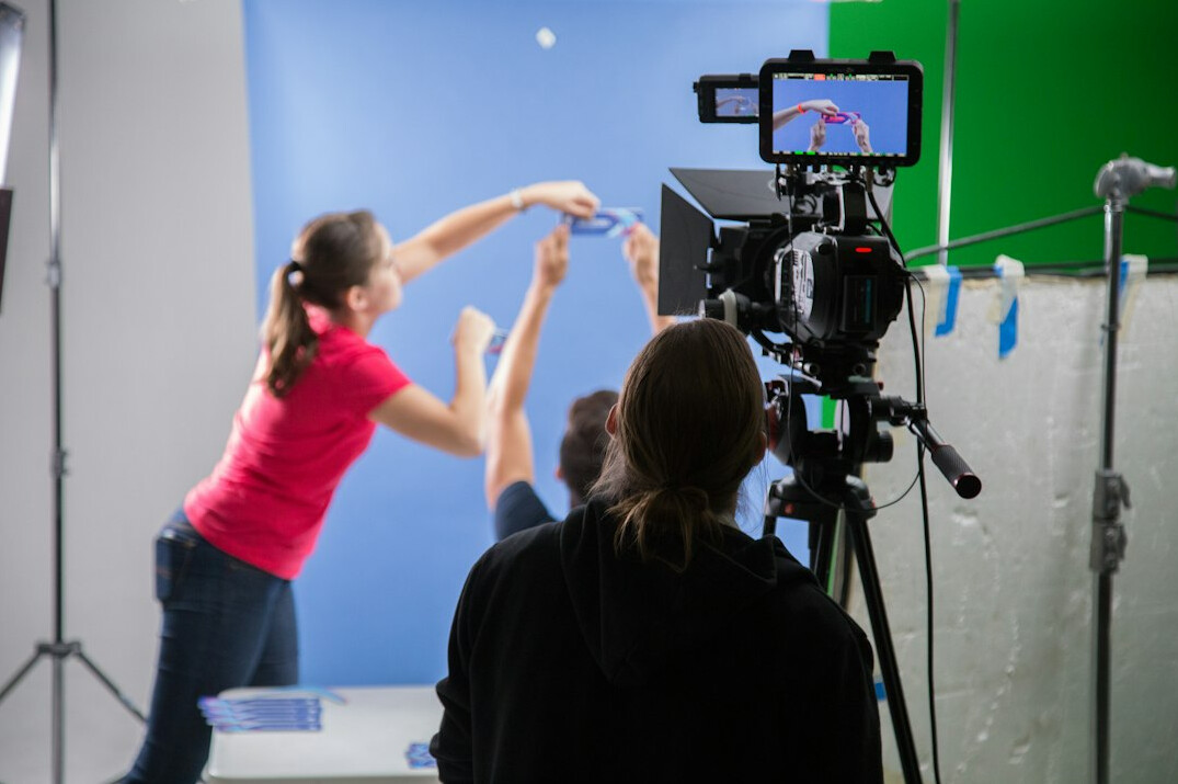 filmmaker directing scene